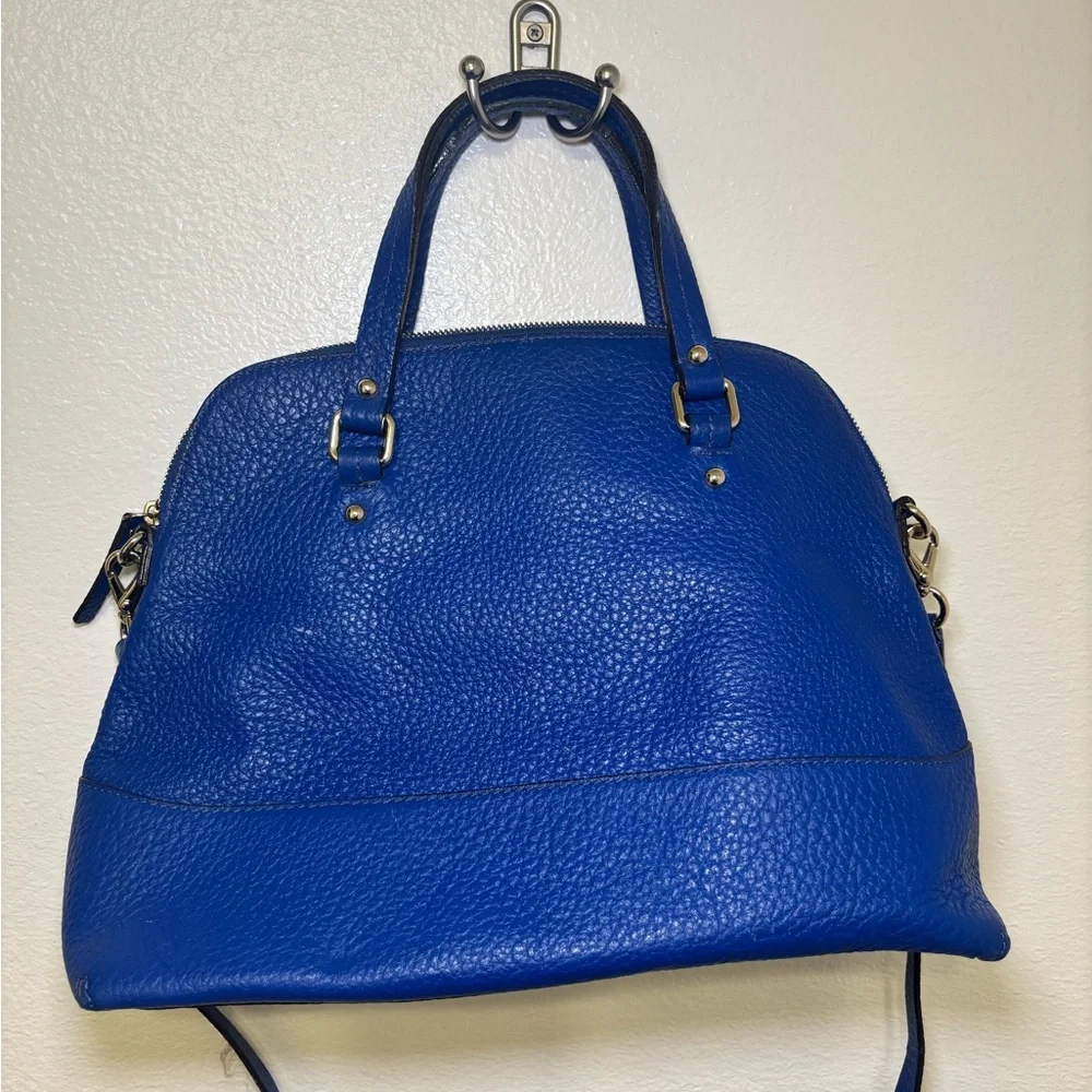kate spade Royal Blue Pebbled Leather Crossbody Satchel
